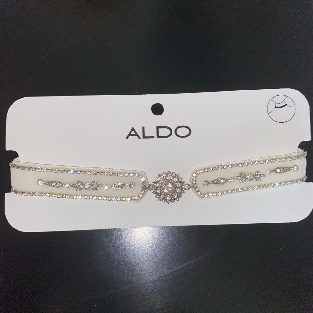 White Aldo Choker Necklace
